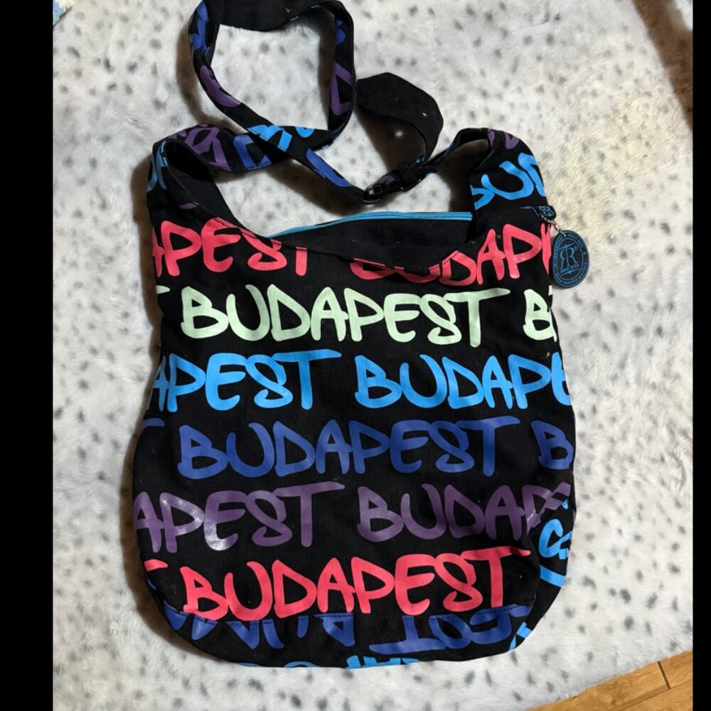 Robin Ruth Budapest Graffiti Print Crossbody Bag